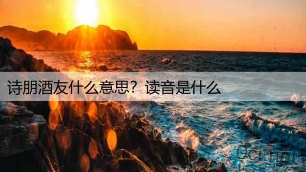 诗朋酒友什么意思？读音是什么