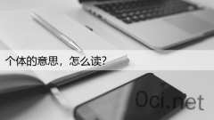 个体的意思，怎么读？