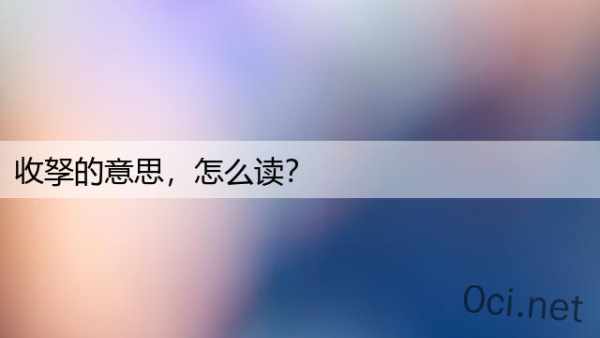 收孥的意思，怎么读？