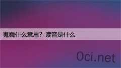 嵬巍什么意思？读音是什么