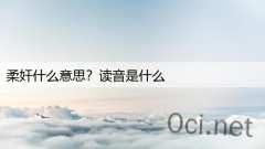 柔奸什么意思？读音是什么