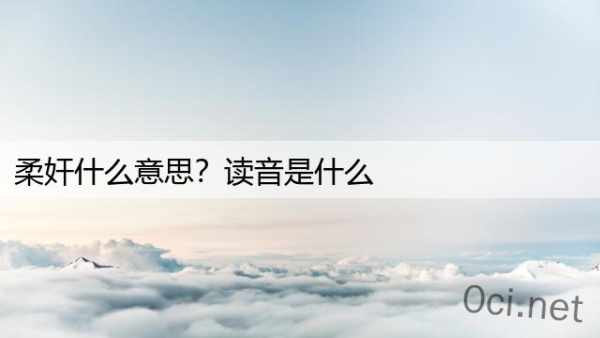 柔奸什么意思？读音是什么